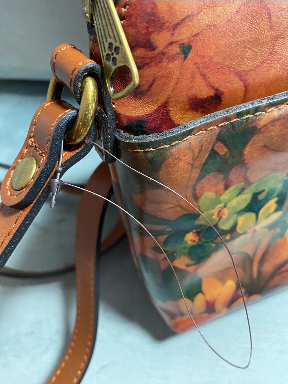 Patricia Nash NWT Avellino  Leather Crossbody & Nazari Wallet Set Spring Multi - Picture 14 of 17
